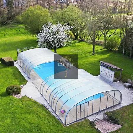 Famille Et Cousinade Piscine Chauffée Englesqueville-en-Auge
