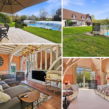 Villa Famille Et Cousinade Piscine Chauffée Englesqueville-en-Auge